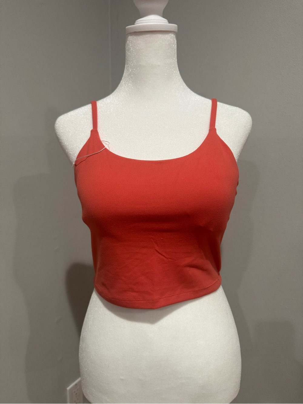 Salmon colored Cropped Tank Top